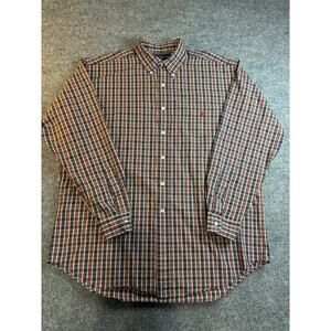 Ralph Lauren plaid 100% cotton button down size XL